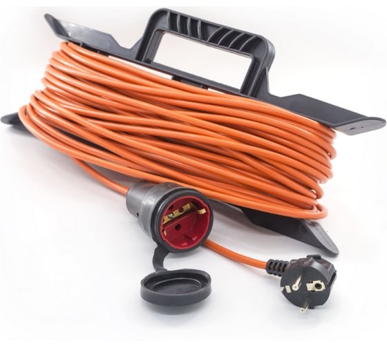 Изображение товара Силовой удлинитель на каркасе Very 1 розетка, ПВС 3x0,75мм², IP44, 10А, 2,3кВт, с/з, 50м, (шт.) 89-0-008