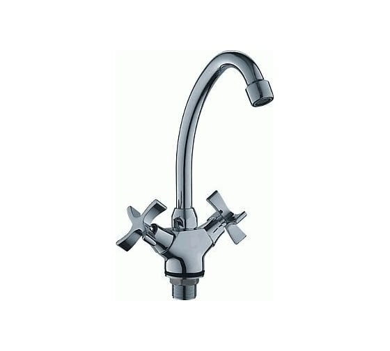 Изображение товара Смеситель для кухни LEDEME крест, керамика, гайка L4922 806886