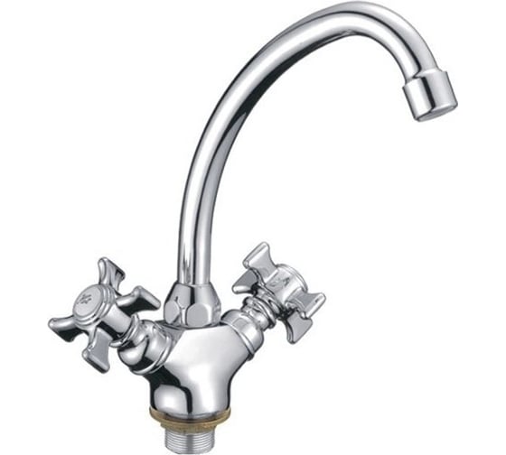 Изображение товара Смеситель для кухни LEDEME крест, керамика, силумин L4111 65677