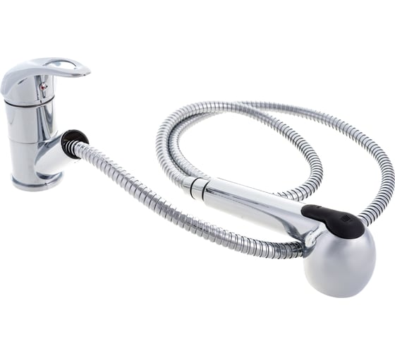 Изображение товара Смеситель для кухни LEDEME картридж диаметр 40 мм, цинк , с вытягивающейся лейкой L6002-B 89267