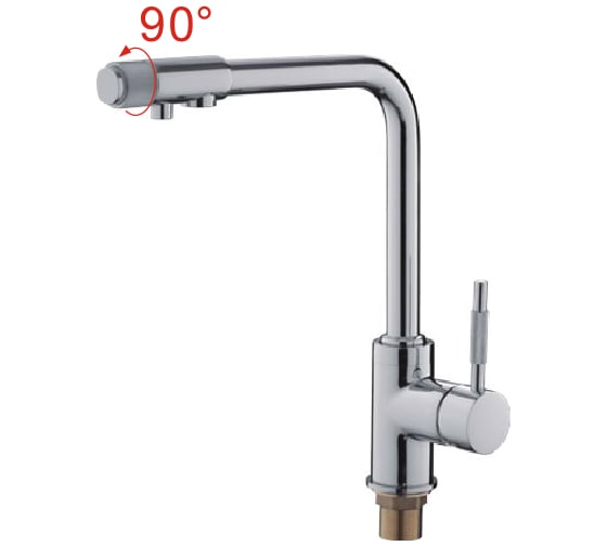 Изображение товара Смеситель кухонный LEDEME картридж 35 мм, с гайкой L4155-3 808282