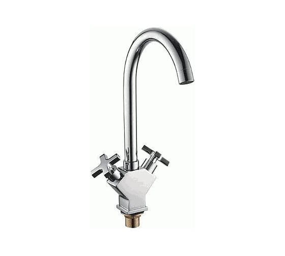 Изображение товара Смеситель для кухни LEDEME керамика крест гайка L4084-2 806893