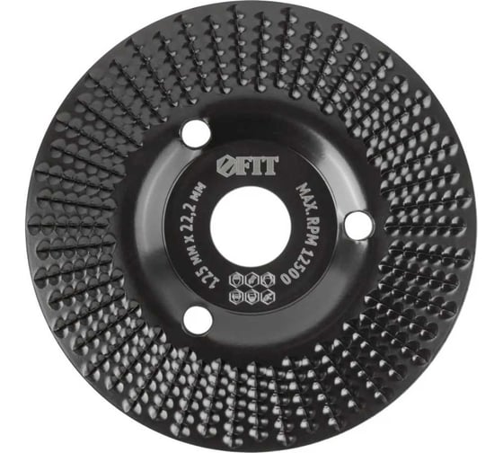 Изображение товара Диск обдирочный по дереву, наклонный, 22.2x125 мм, грубая насечка FIT 39524