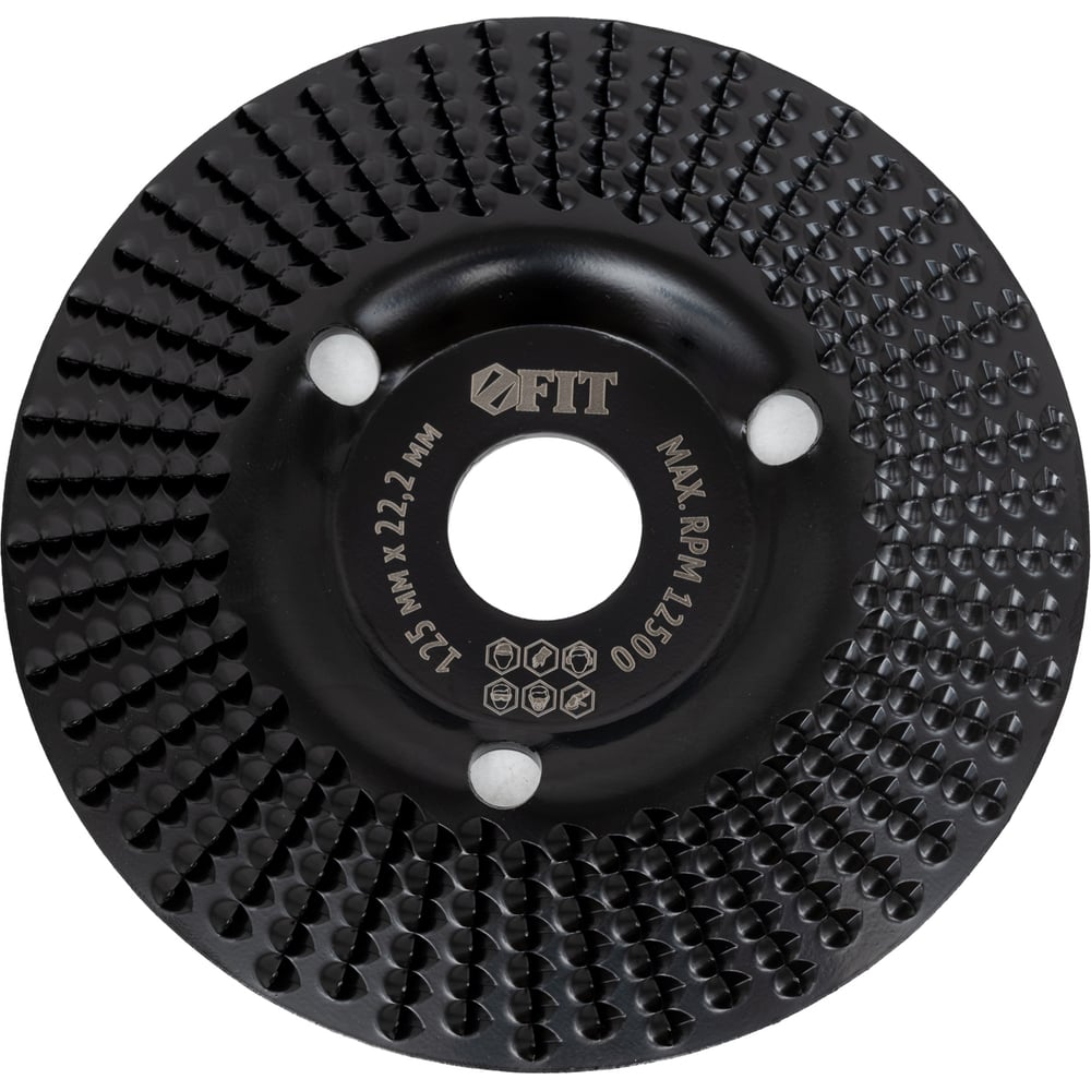 Изображение товара Диск обдирочный по дереву 22.2x125 мм FIT 39525 для обработки дерева