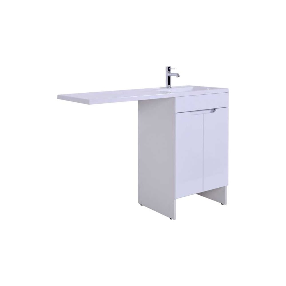 Изображение товара Напольная тумба с раковиной Kandy OPKD-110TUW+RAR белого цвета