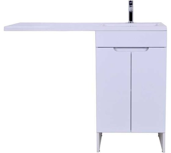 Изображение товара Напольная тумба с правой раковиной под стиральную машину ORANGE Kandy белый OPKD-120TUW+RAR