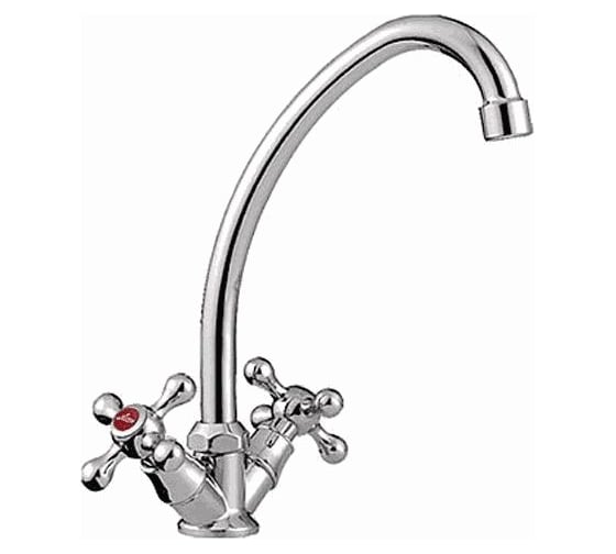 Изображение товара Смеситель для кухни LEDEME крест, керамика, силумин L4008 90834