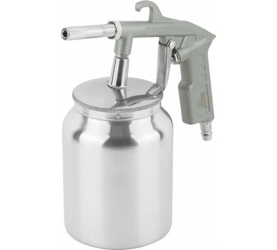 Изображение товара Пескоструйный пистолет FIT алюминиевый нижний бачок 1000 мл, быстросъемное соединение 81081