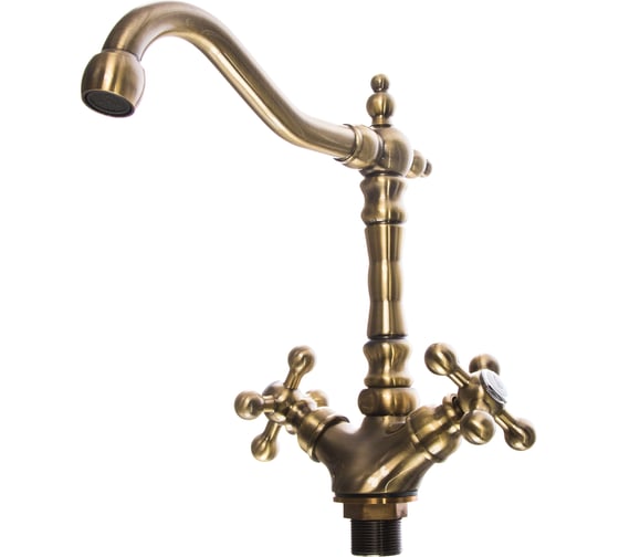 Изображение товара Смеситель для кухни LEDEME крест, бронза, L4019С 28617