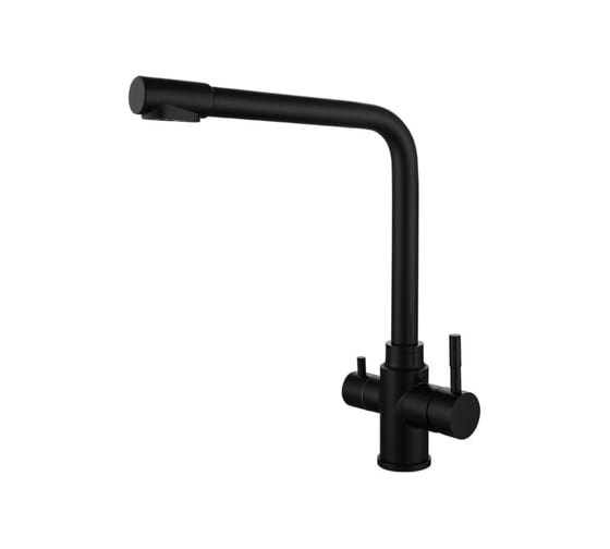 Изображение товара Смеситель для кухни с каналом для фильтрованной воды ORANGE Boni черный M15-008b