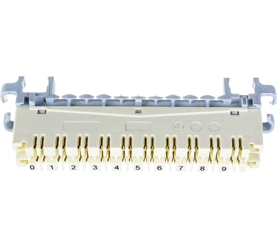 Изображение товара Размыкаемый плинт TWT LSA-PLUS-PROFIL HIGHBAND категория 5 маркировка от 0 до 9 под хомут LSA10P-DIS-5E