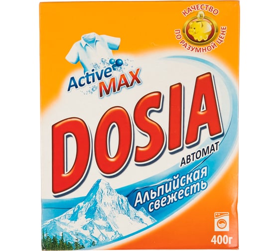 Изображение товара Стиральный порошок-автомат DOSIA 400 г, Альпийская свежесть, 280454 22шт 602007