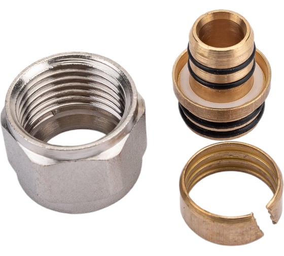 Изображение товара Соединитель обжимной коллекторный KROMWELL EUROS для металлополимерной трубы EU.ST3273035 16x2x12_k