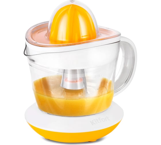 Изображение товара Соковыжималка для цитрусовых Kitfort бело-желтый КТ-1148-1