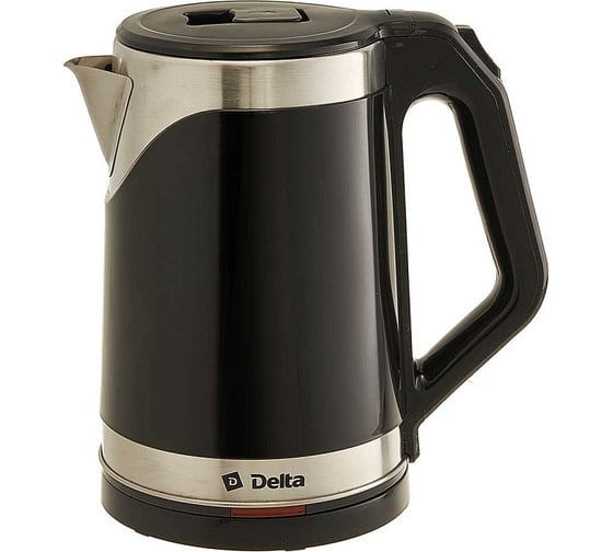 Изображение товара Чайник Delta DL-1109 пластик, двойная стенка, 1500 Вт, 2 л, черный Р1-00014257