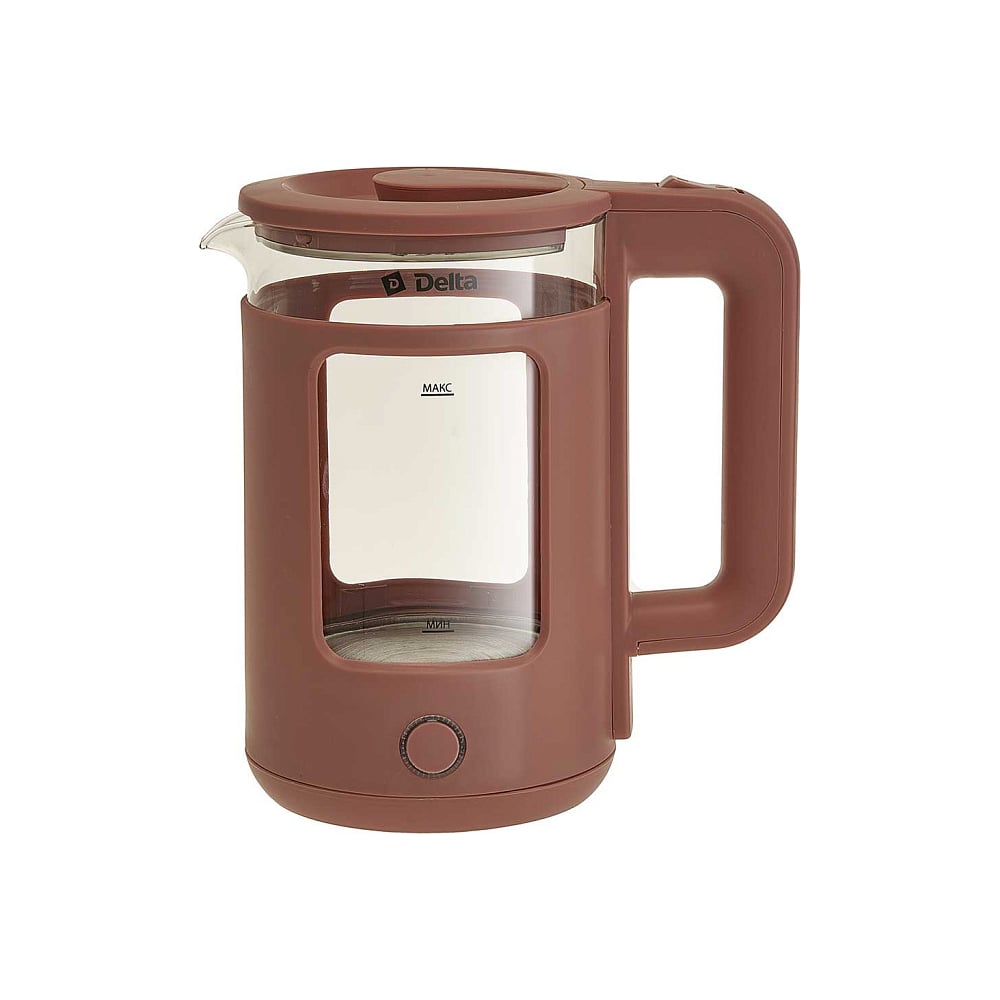 Изображение товара Чайник Delta DL-1112 из жаропрочного стекла 1.5 л 1500 Вт бежевый