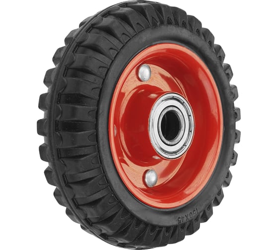 Изображение товара Колесо литое с протекторной резиной, диаметр 150 мм, грузоподъемность 160 кг СТЕЛЛА-ТЕХНИК 5000-160