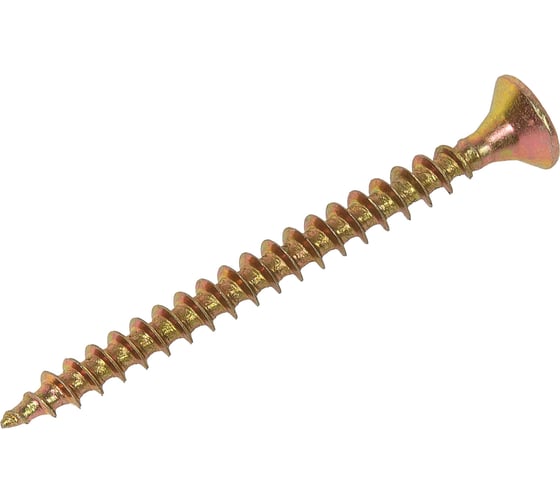 Изображение товара Универсальный саморез STEELREX потайной, шлиц Pz, жёлтый цинк 4x45 мм, коробка 250 шт. 0125040045B300025016