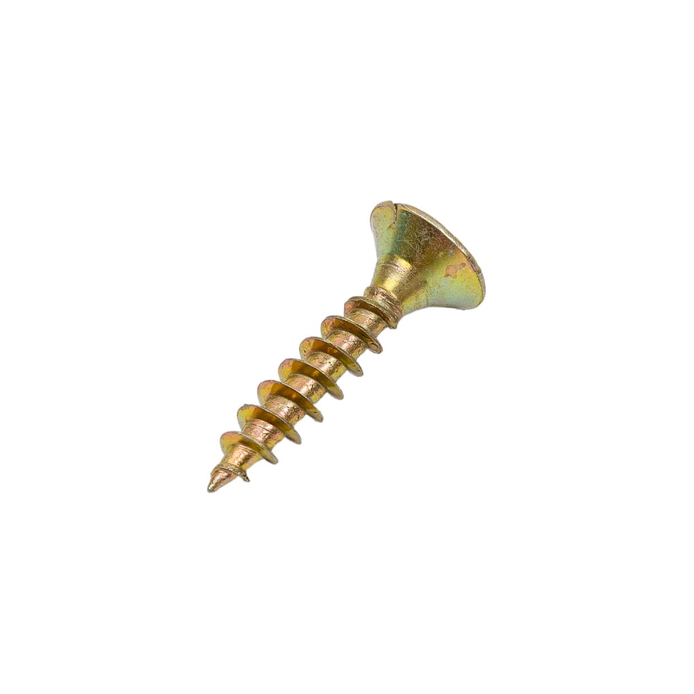 Изображение товара Универсальный саморез STEELREX потайной 6x30 мм 200 шт с Pz шлицем желтый цинк