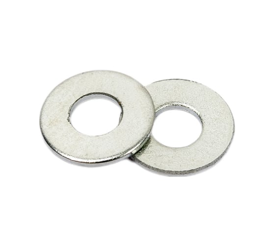 Изображение товара Шайба STEELREX DIN 125 простая, цинк М 4, коробка 1000 шт. 0228004000B500100064