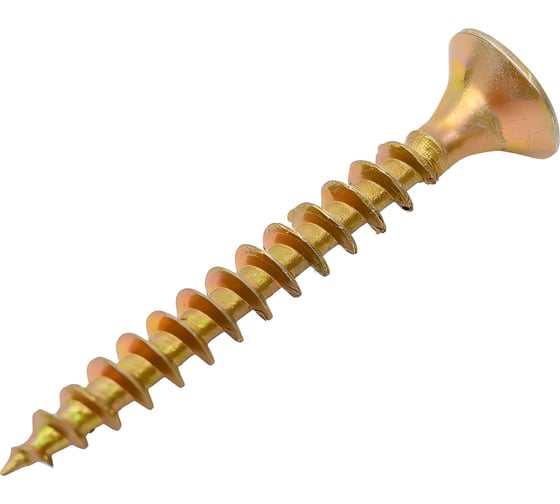 Изображение товара Универсальный саморез STEELREX потайной, шлиц Pz, жёлтый цинк 4.5x35 мм, коробка 200 шт. 0125045035B400020032