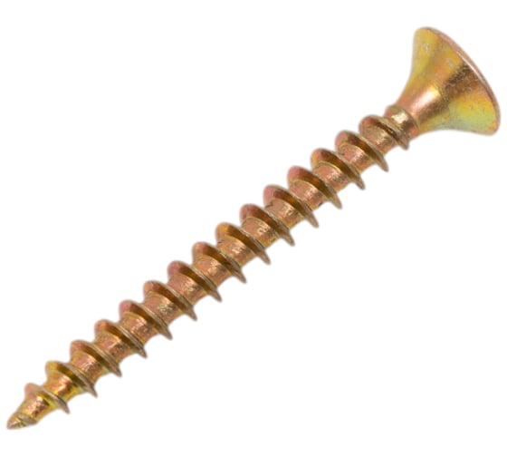 Изображение товара Универсальный саморез STEELREX потайной, шлиц Pz, жёлтый цинк 4x35 мм, коробка 200 шт. 0125040035B400020032