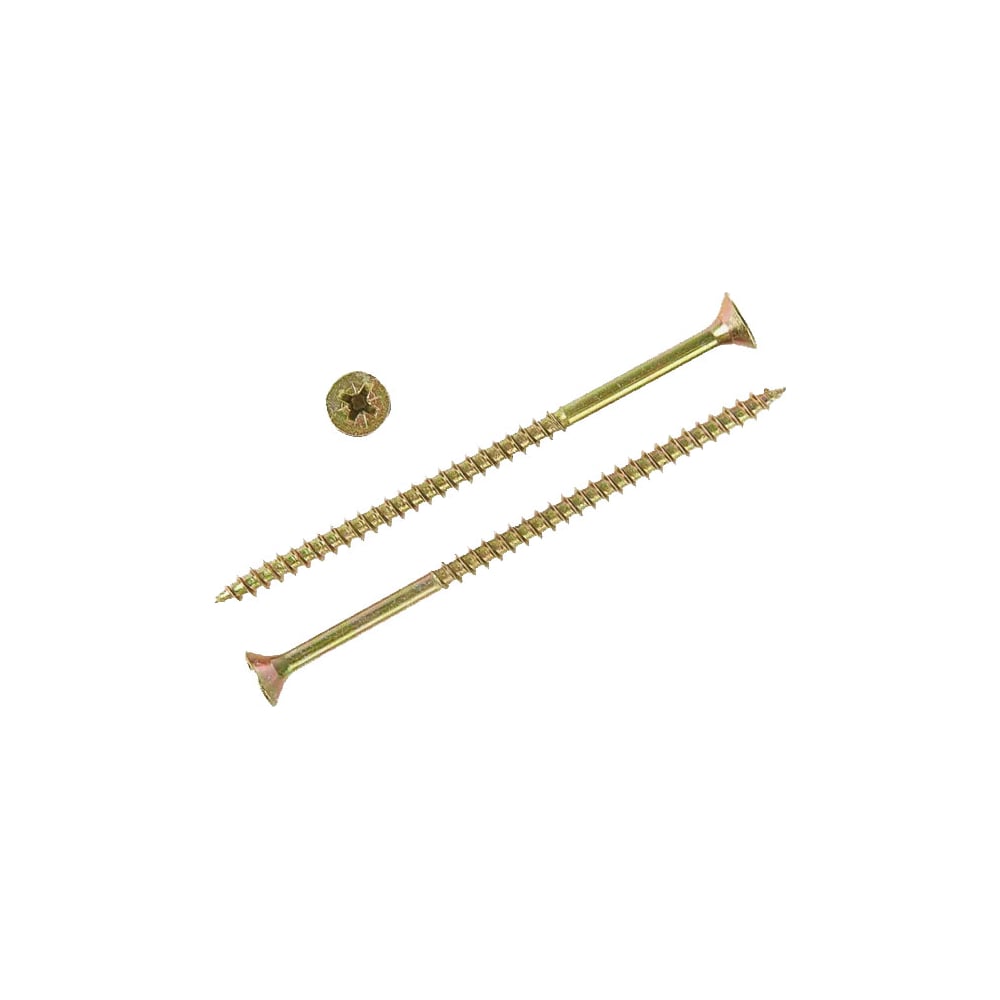 Изображение товара Универсальный саморез STEELREX потайной 4.5x80 мм 100 шт желтый цинк