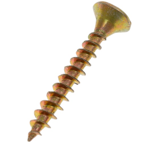 Изображение товара Универсальный саморез STEELREX потайной, шлиц Pz, жёлтый цинк 3.5x25 мм, коробка 200 шт. 0125035025B500020064