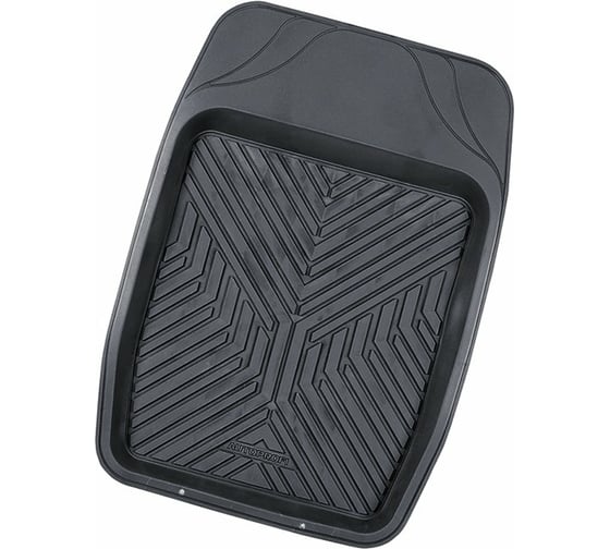 Изображение товара Коврик автомобильный для переднего ряда AUTOPROFI универсальный, морозостойкий, 1 штука, чёрный TER-150f BK