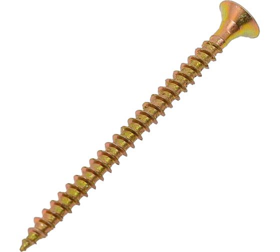 Изображение товара Универсальный саморез STEELREX потайной, шлиц Pz, жёлтый цинк 3x40 мм, коробка 200 шт. 0125030040B400020032