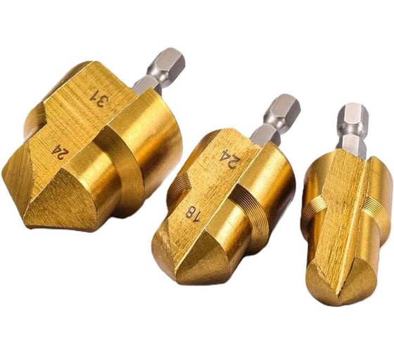 Изображение товара Свёрла для полипропиленовых труб, ppr подъемные сверла 20/25/32, набор из 3 штук, Vitatools sverlo-ppr-20-25-32-vkeyse