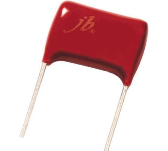 Изображение товара Конденсатор металлоплёночный JB Capacitors К73-17 / CL21 1 мкФ 400 В 24.5x11x18 / P:20 мм 105K 2G JFB02G105K200000B-146