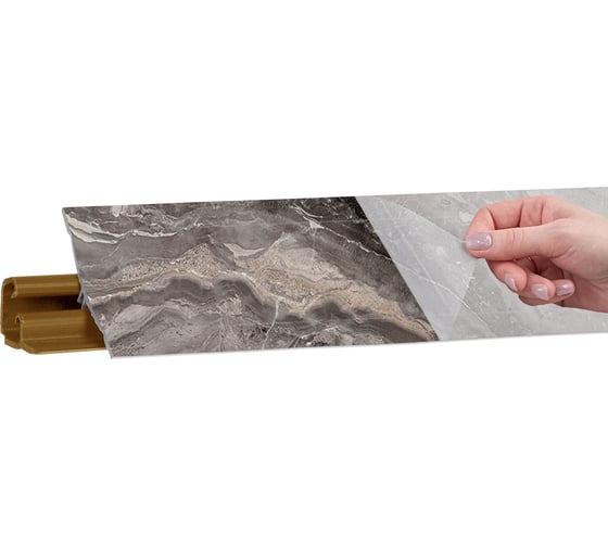 Изображение товара Плинтус KORNER LB 231(80) Паладина коричневая 3.0 м 80 231-80