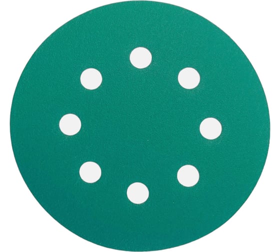 Изображение товара Шлифовальные круги на липучке 125 мм, P100, 5 шт Vitatools GR-125-P100-5-8