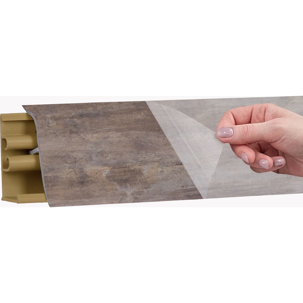 Изображение товара Плинтус KORNER LB 38(83) Stromboli Brown 3.0 м 83 38-83