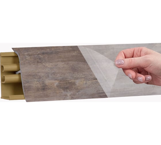 Изображение товара Плинтус KORNER LB 38(83) Stromboli Brown 3.0 м 83 38-83