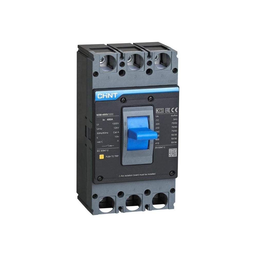 Изображение товара Автоматический выключатель CHINT NXM-400S 3П 315А 50кА IP30
