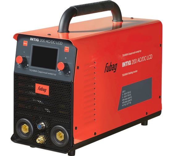 Изображение товара Сварочный инвертор FUBAG INTIG 200 AC/DC Pulse LCD (31592) + Горелка FB TIG 26 5P 4m (38459) 31592.1