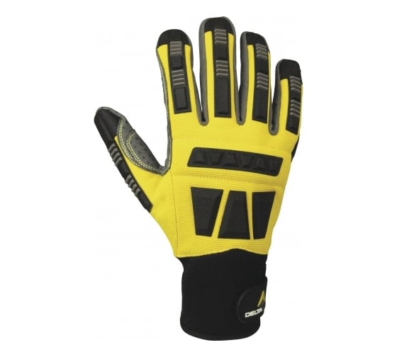 Изображение товара Трикотажные перчатки с защитными накладками Delta Plus VV900JA EOS цвет желтый, p.11 VV900JA11