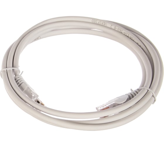 Изображение товара Патч-корд LANMASTER RJ45-RJ45, 4 пары, UTP, категория 5е, 2 м, белый, LSZH, LAN-PC45/U5E-2.0-WH