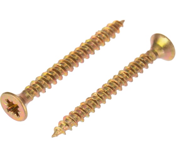 Изображение товара Универсальный саморез Kranz 3x30 мм, желтый цинк, пакет 1000 шт. в упаковке 1111-0330-2