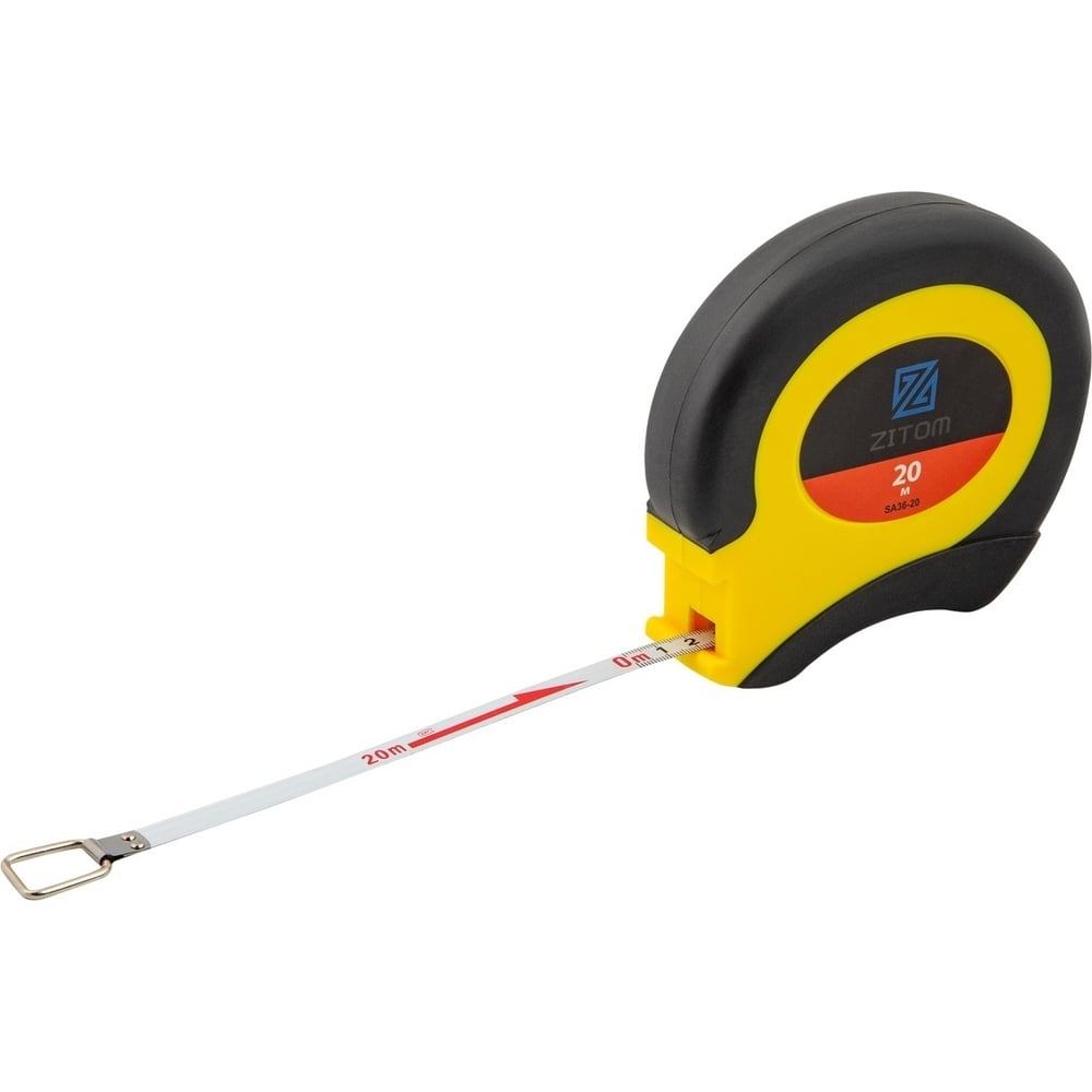 Изображение товара Рулетка ZITOM 20м-10мм обрезиненный корпус стальная лента