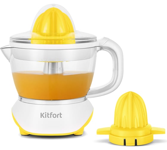 Изображение товара Соковыжималка для цитрусовых Kitfort бело-желтый КТ-1147-3
