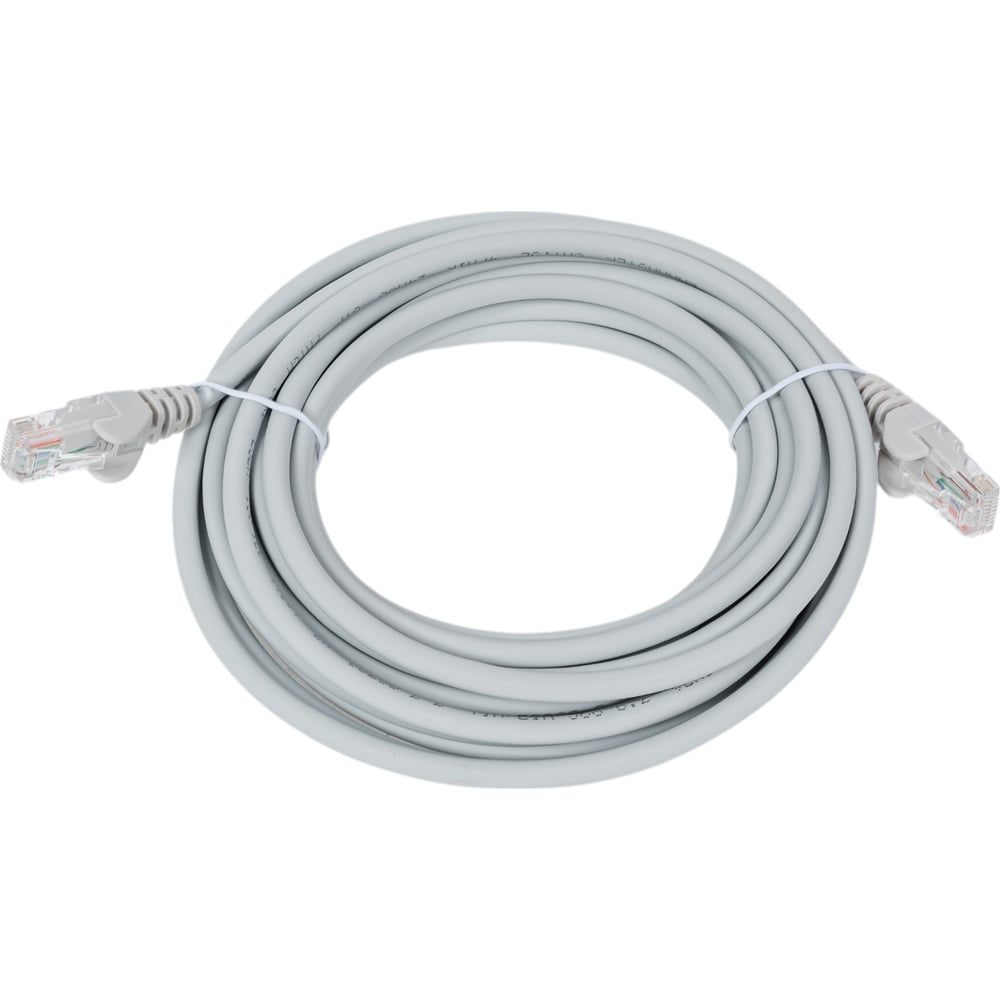 Изображение товара Патч-корд LANMASTER RJ45-RJ45, 4 пары, UTP, категория 5е, 5 м, серый, LSZH, LAN-PC45/U5E-5.0-GY Изображение товара Патч-корд LANMASTER RJ45-RJ45, 4 пары, UTP, категория 5е, 5 м, серый, LSZH, LAN-PC45/U5E-5.0-GY