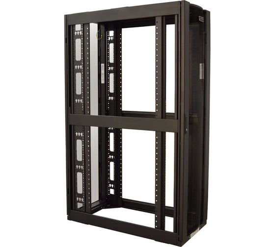 Изображение товара Шкаф LANMASTER DCS 48U 600x1070мм с перфорированными дверьми без боковых панелей LAN-DC-CBP-48Ux6x10