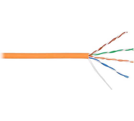 Изображение товара Кабель UTP LANMASTER патч-кордовый, 4 пары, Кат. 5е, LSZH, оранжевый, 305м в кат., LAN-5EUTP-PT-LSZH