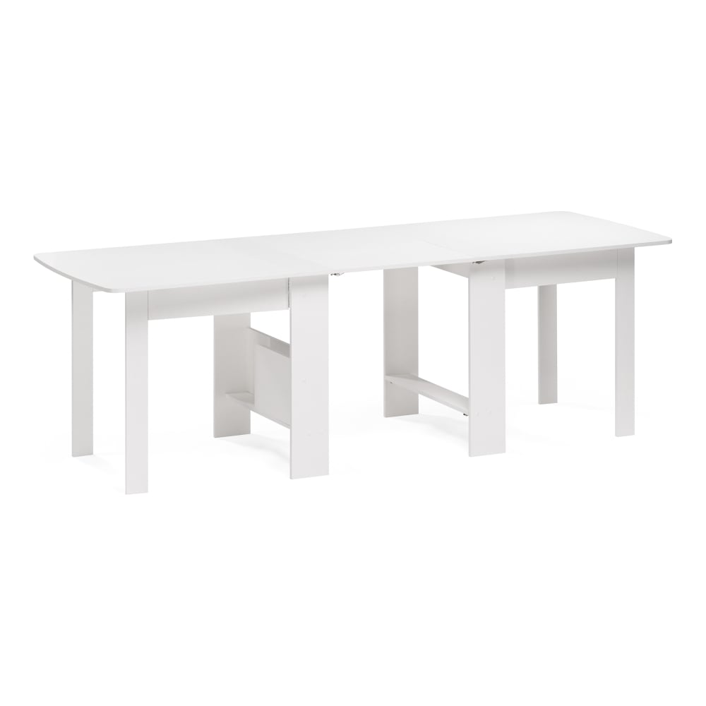 Изображение товара Деревянный стол-книжка Woodville стк7 белый 2406х866х785 мм раздвижной