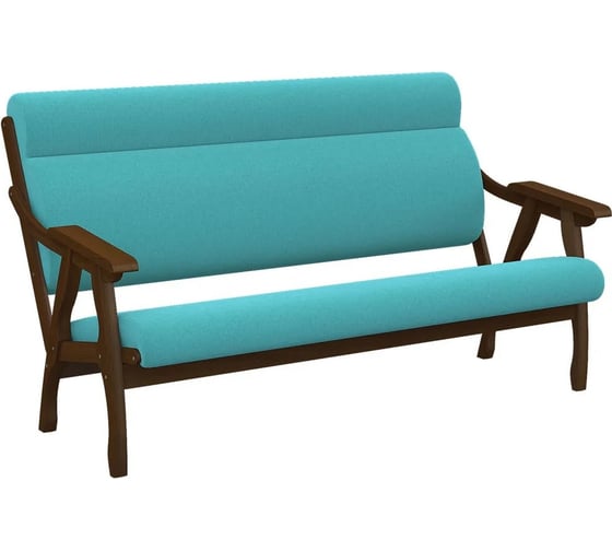 Изображение товара Диван Мебелик Вега 10 ткань бирюза, каркас орех П0005650 7541