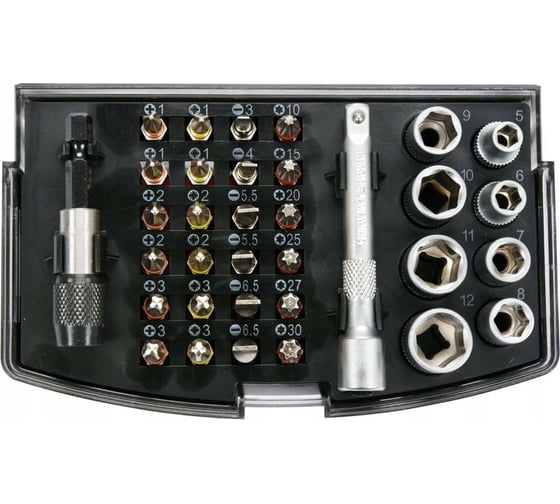 Изображение товара Набор бит и торцевых головок YATO 34 предмета YT-04623