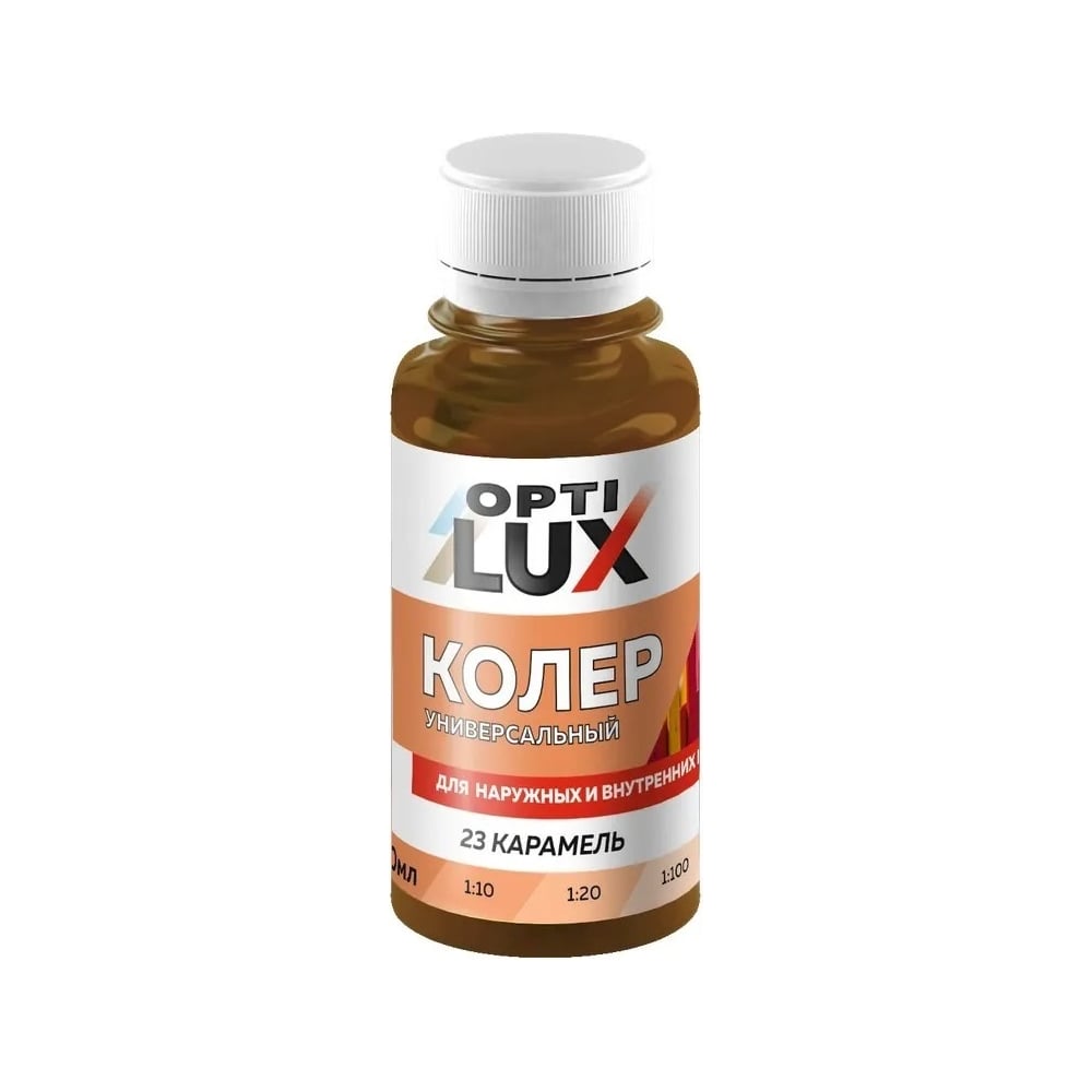 Изображение товара Колеровочная паста ОПТИЛЮКС 23 карамель 100мл для внутренних работ